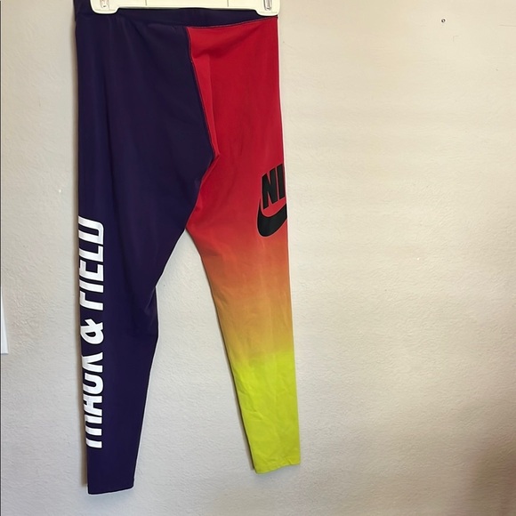 Nike colorful track and field Athletic Wear leggings - Picture 3 of 8